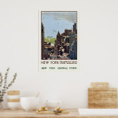 New York Central System Manhattan Wolkenkratzer Poster (Küche)