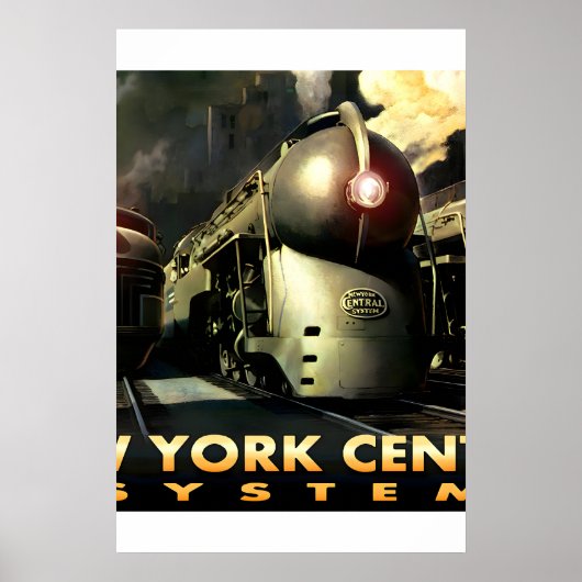 New York Central System Streamliners New Retro Poster (Vorne)