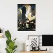 New York Central System Streamliners New Retro Poster (Heimbüro)
