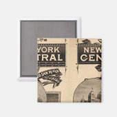 New York Central und Hudson River Railroad Magnet (Vorderseite/Rückseite)