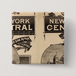 New York Central und Hudson River Railway Button