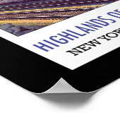 New York Central Vintage Reiseplakat Poster (Ecke)