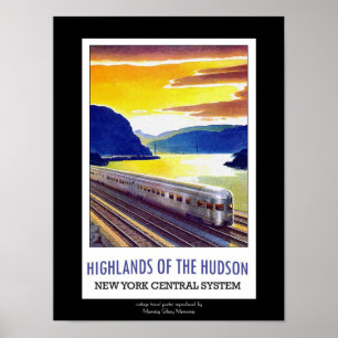 New York Central Vintage Reiseplakat Poster