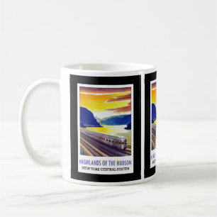 New York Central Vintage-Reiseposter-Postkarte Kaffeetasse
