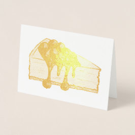 New York Cheesecake Cherry Käse Cake Slice Food Folienkarte