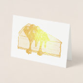 New York Cheesecake Cherry Käse Cake Slice Food Folienkarte (Vorderseite)