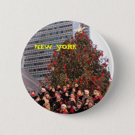 NEW YORK CHRISTMAS BUTTON (Vorderseite)