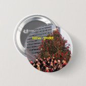 NEW YORK CHRISTMAS BUTTON (Vorne & Hinten)