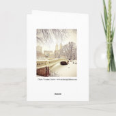 New York Christmas Feiertagskarte (Rückseite)