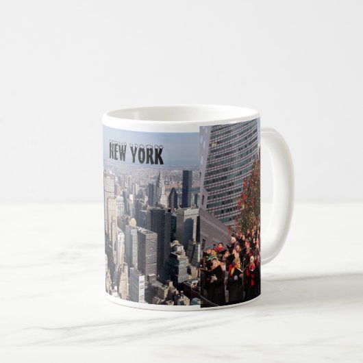 NEW YORK CHRISTMAS KAFFEETASSE (VorderseiteRechts)