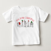 New York Christmas NYC Holiday Sehenswürdigkeiten Baby T-shirt (Vorderseite)