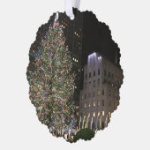 New York Christmas NYC Rockefeller Center Tree Ornament Karte (Links)