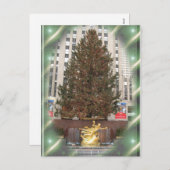 New York Christmas Postcard Feiertagspostkarte (Vorne/Hinten)