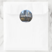NEW YORK CHRISTMAS RUNDER AUFKLEBER (Tasche)