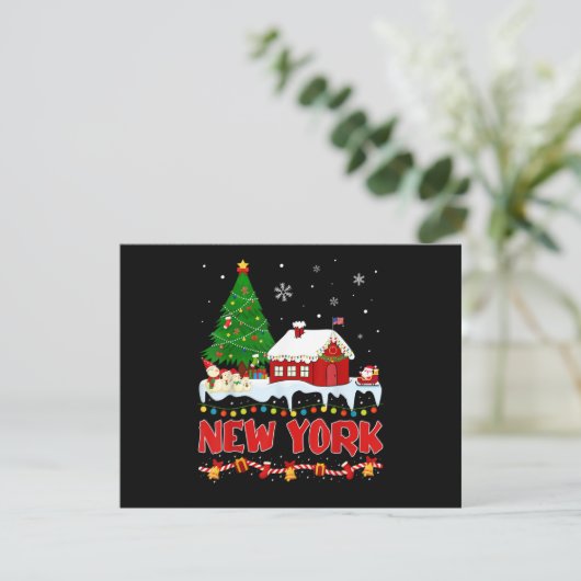 New York Christmas Tree Light Pyjama State of New  (Stehend Vorderseite)