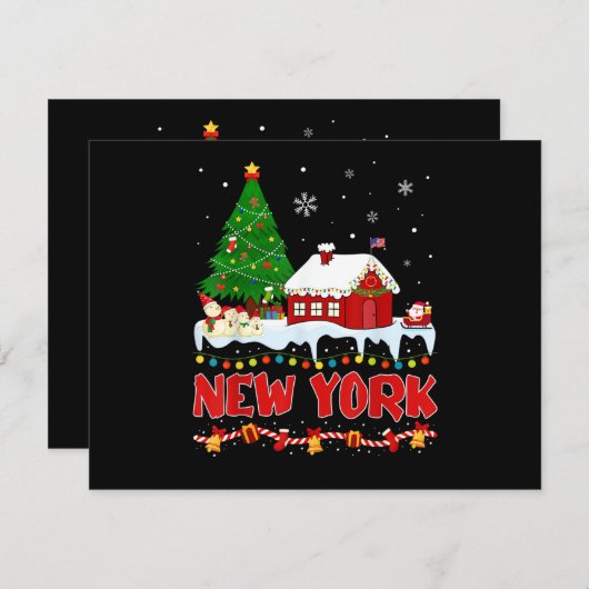 New York Christmas Tree Light Pyjama State of New (Vorne/Hinten)