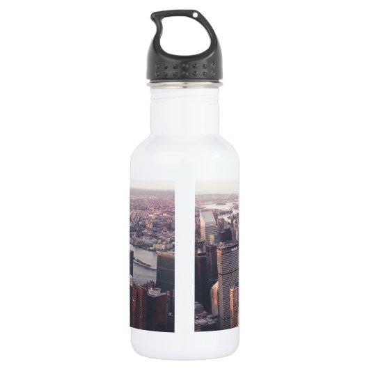 New York Chrysler Gebäude NYC Trinkflasche (Rückseite)