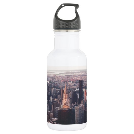 New York Chrysler Gebäude NYC Trinkflasche (Vorderseite)
