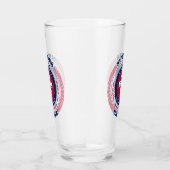 New York Circle Typografy Design Glas (Rechts)