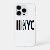 New York City 1625 Barcode Design iPhone Hülle (Rückseite)