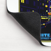 New York City 1925 nachts Mousepad (Ecke)
