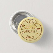 New York City 1943 Button (Vorne & Hinten)