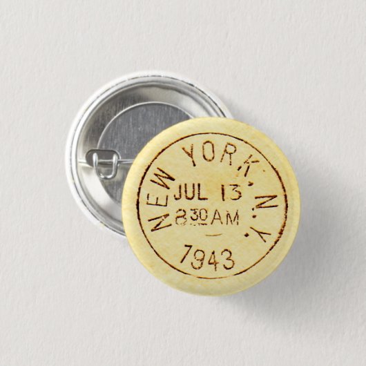 New York City 1943 Button (Vorne & Hinten)