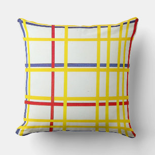 New York City 1 von Piet Mondrian Kissen