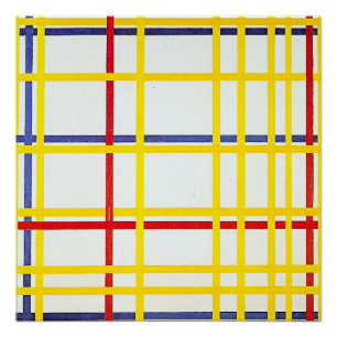 New York City 1 von Piet Mondrian Poster