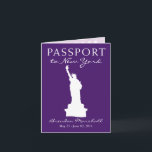 New York City 21ST Geburtstagspass Einladung<br><div class="desc">Ein lustiges 21st Geburtstagsgeschenk Überraschung! Brauchen Sie einen lustigen Weg, um eine Reise als Geschenk zu machen? Senden Sie einen Pass mit allen Informationen. Dies ist für eine New York Stadt, aber wenn Sie ein bestimmtes Ort oder Farbschema haben, lass mir bitte Bescheid und ich werde das für dich erstellen....</div>