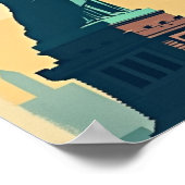 New York City –  24"x16" Art Deco Skyline Poster (Ecke)