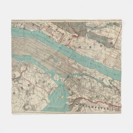 New York City 2 Fleecedecke (Vorderseite (Horizontal))