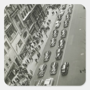 New York City 2 Quadratischer Aufkleber