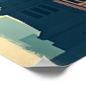 New York City – 30"x20" Art Deco Skyline Poster (Ecke)