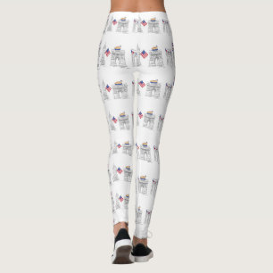 New York City 4. Juli Patriotic Brooklyn USA Leggings