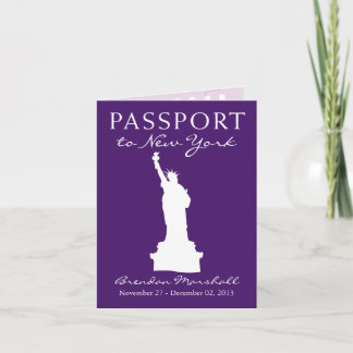 New York City 50. Geburtstagspass Einladung