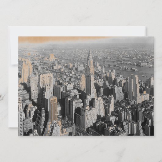 New York City 5,5 x 6,5 Einladung (Vorderseite)