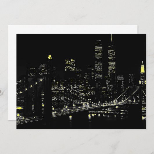 New York City 5,5 x 6,5 Einladung (Vorne/Hinten)