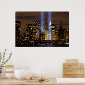 "New York City" 911 Tribute with Lights Poster (Küche)