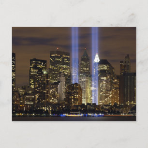 NEW YORK CITY 9/11 LIGHT TRIBUTE POSTCARDS POSTKARTE