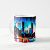 New York City Abstrakt 1103 Kaffeetasse (Vorderseite Links)