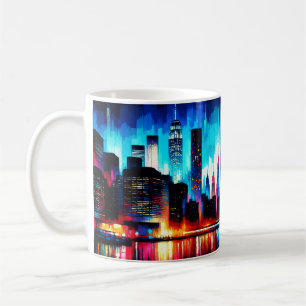 New York City Abstrakt 1103 Kaffeetasse