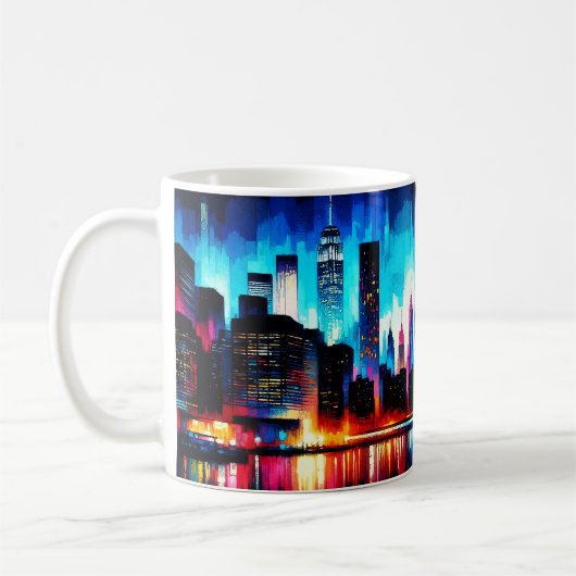 New York City Abstrakt 1103 Kaffeetasse (Links)