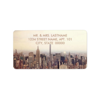 New York City Address Labels Adressaufkleber