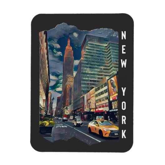 New York City Aesthetic Foto Art Magnet (Vertikal)