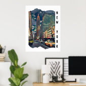 New York City Aesthetic Foto Art Poster (Heimbüro)