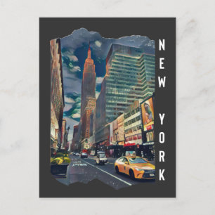 New York City Aesthetic Foto Art Postkarte