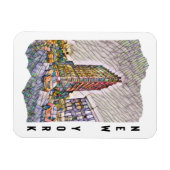 New York City Aesthetic Mosaic Art Magnet (Horizontal)
