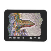 New York City Aesthetic Mosaic Art Magnet (Horizontal)
