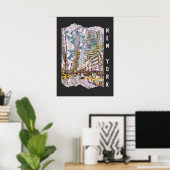 New York City Aesthetic Mosaic Art Poster (Heimbüro)